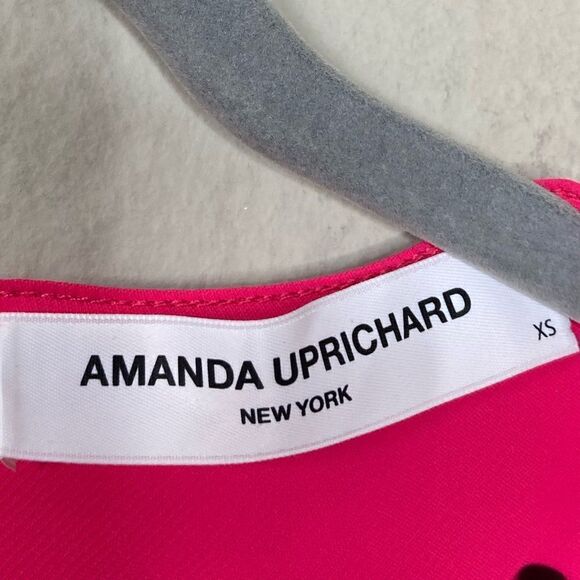 Amanda Uprichard Rosen Mini Pink Begonia Dress Size XS - Picture 8 of 9